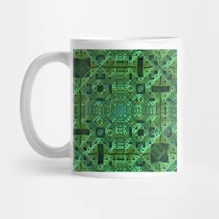 Intricately, Green Mug